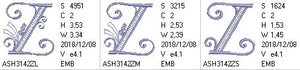 Stunning Swirls Monogram Z - a-stitch-a-half