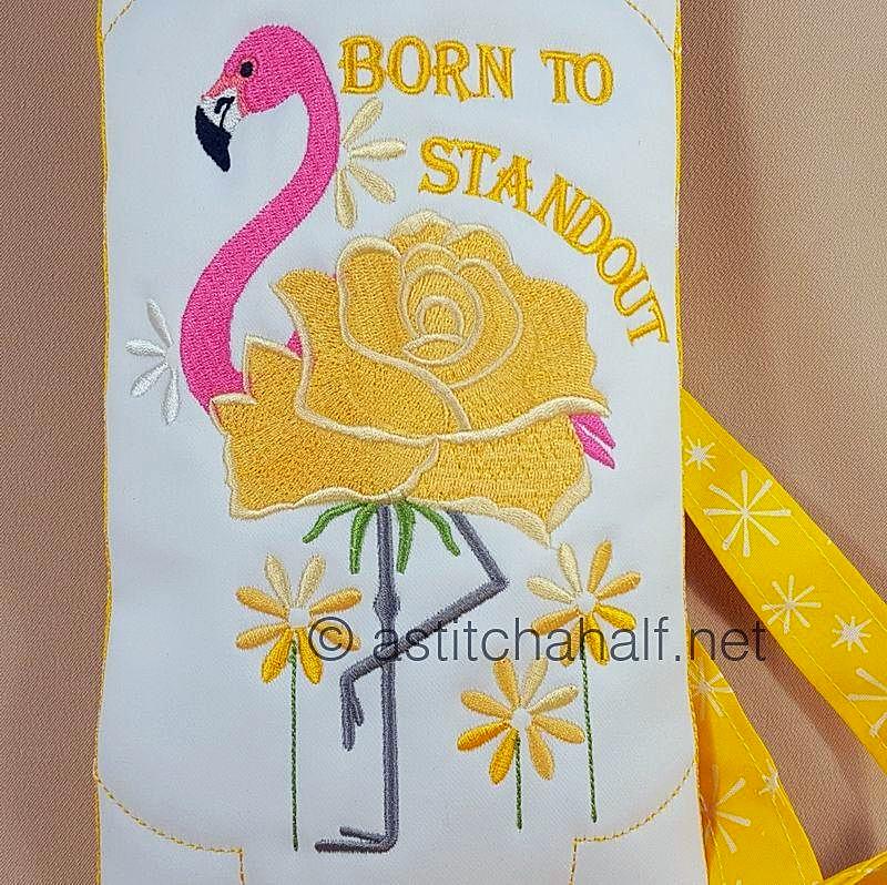 Flowery Flamingo Cross Body Bags - a-stitch-a-half
