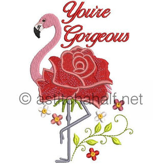 Flowery Flamingo Cross Body Bags - a-stitch-a-half