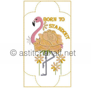 Flowery Flamingo Cross Body Bags - a-stitch-a-half