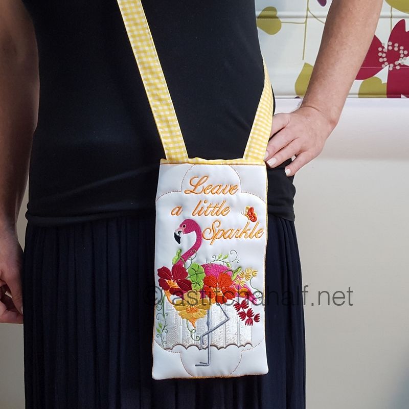 Flamingo Bouquet Cross Body Bags - a-stitch-a-half