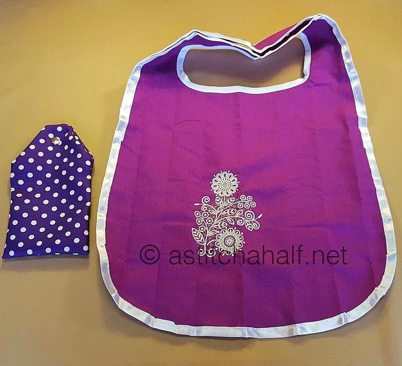 Amandine Fold and Go Reusable Shopping Bag - aStitch aHalf