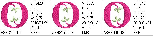 Green Earth Monogram O - a-stitch-a-half