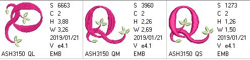 Green Earth Monogram Q - a-stitch-a-half