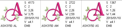 Green Earth Monogram A - a-stitch-a-half