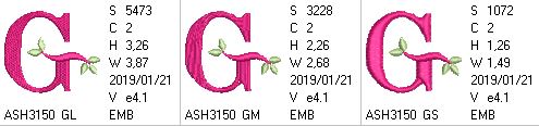 Green Earth Monogram G - a-stitch-a-half