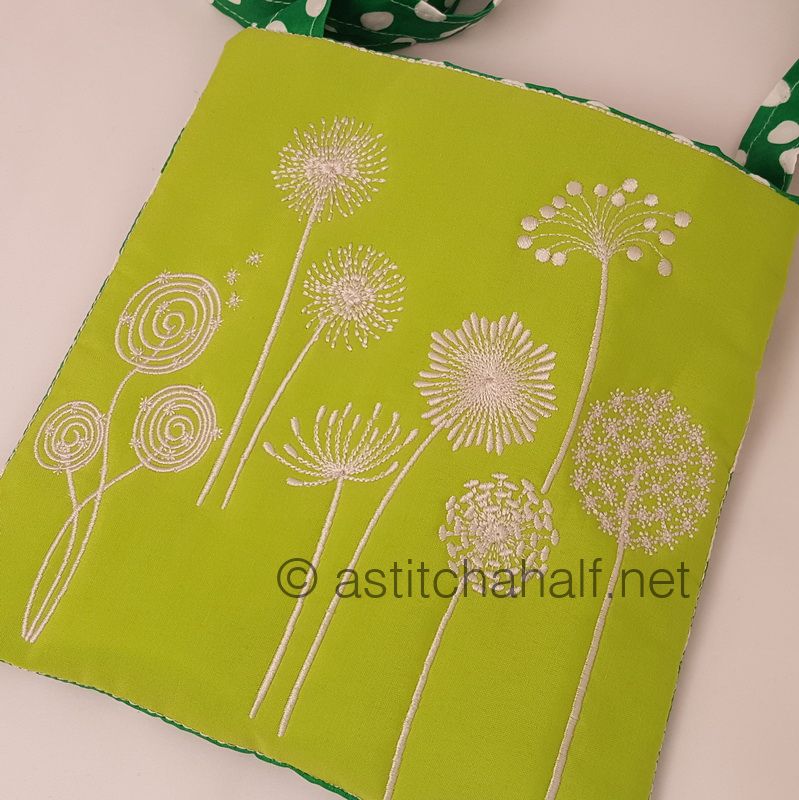 Duo Dandelion Cross Body Bags - a-stitch-a-half