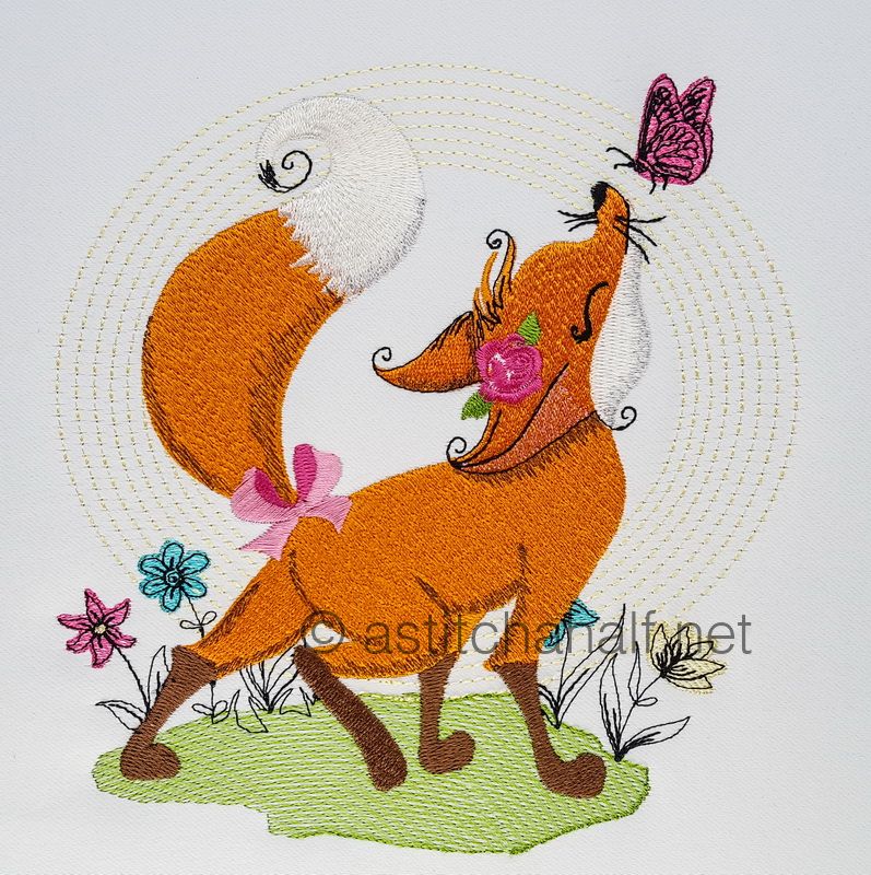 Fancy Fox Reading Pillow - a-stitch-a-half