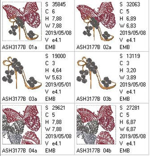 Flamboyance Butterfly and Shoe Square Cross Body Bag - a-stitch-a-half