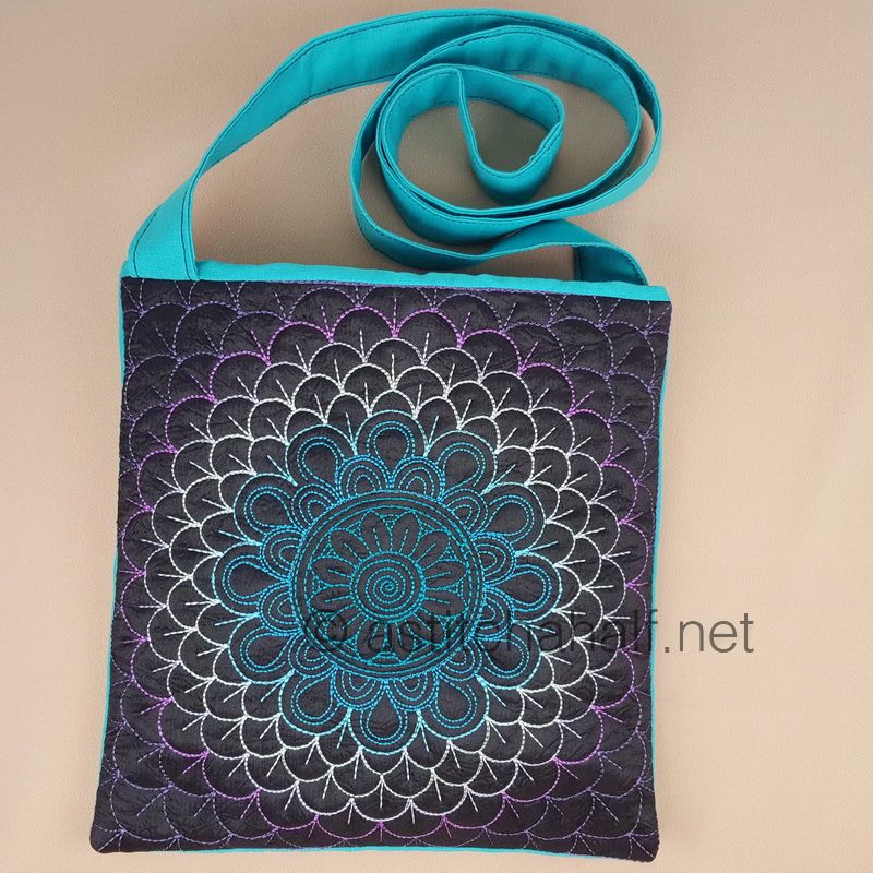 Aurora Borealis Square Cross Body Bag - aStitch aHalf