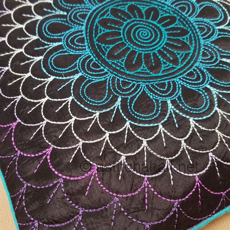 Aurora Borealis Square Cross Body Bag - aStitch aHalf