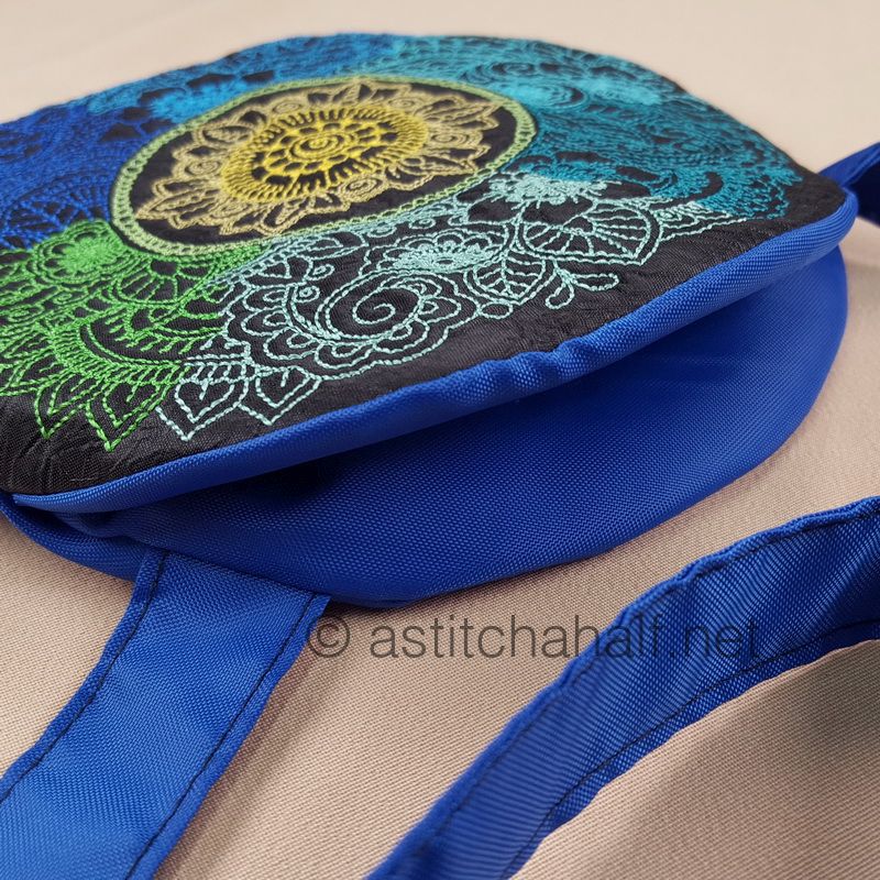 Ombre Mandala Round Cross Body Bag - a-stitch-a-half