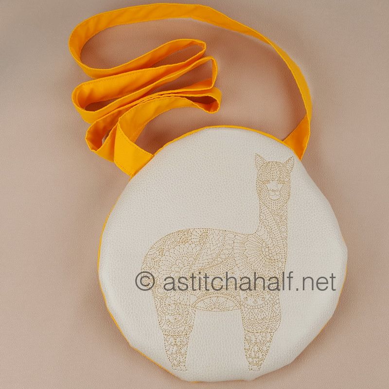 Mandala Llama Round Cross Body Bag - a-stitch-a-half