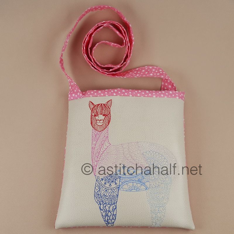 Mandala Llama Square Cross Body Bag - a-stitch-a-half