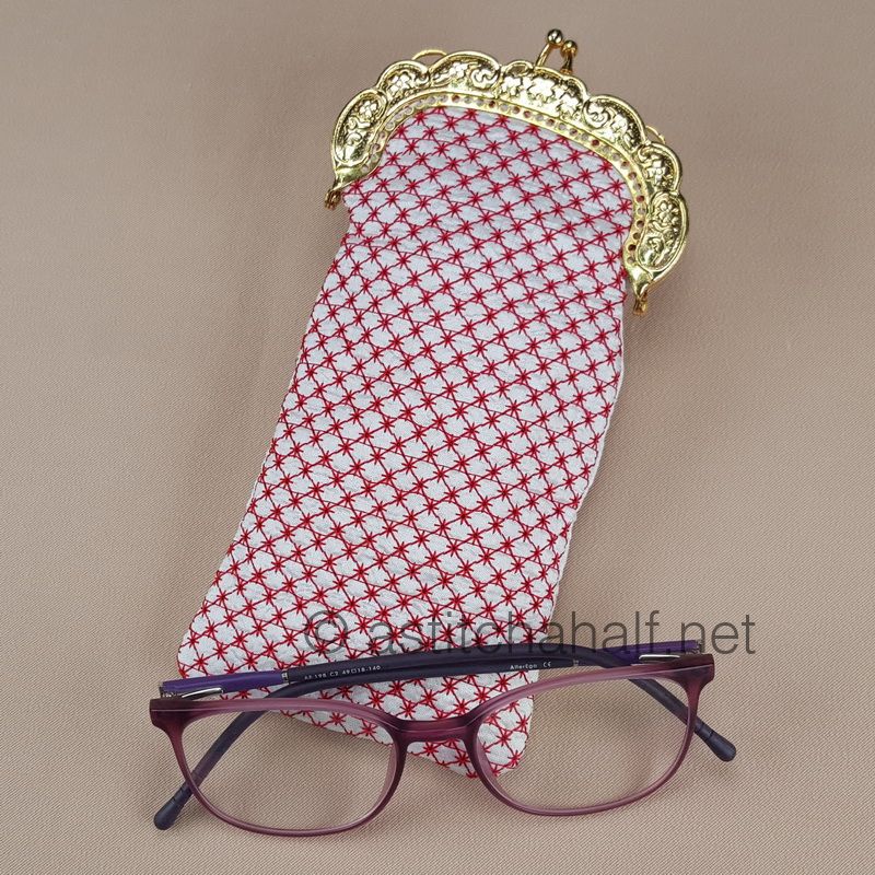 Beauty of Asia Eyeglass Case with Metal Clip - a-stitch-a-half