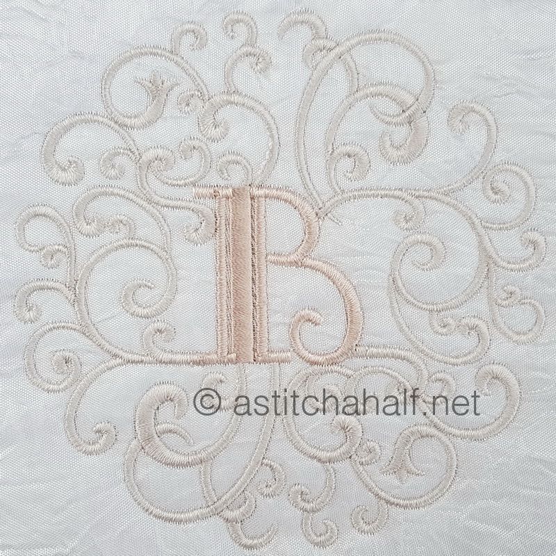 Rococo Dreams Monogram Letters B - a-stitch-a-half