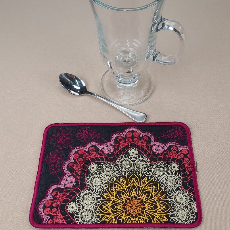 Turkish Delight Mug Rugs - a-stitch-a-half