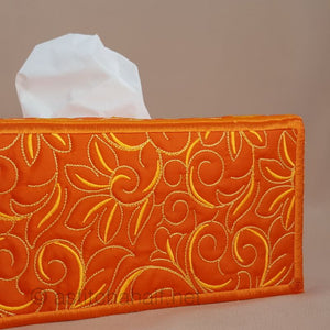 Essentials Floral Tissue Box Cover - a-stitch-a-half