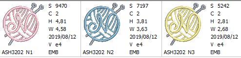 Knitting Monogram Letter N - aStitch aHalf