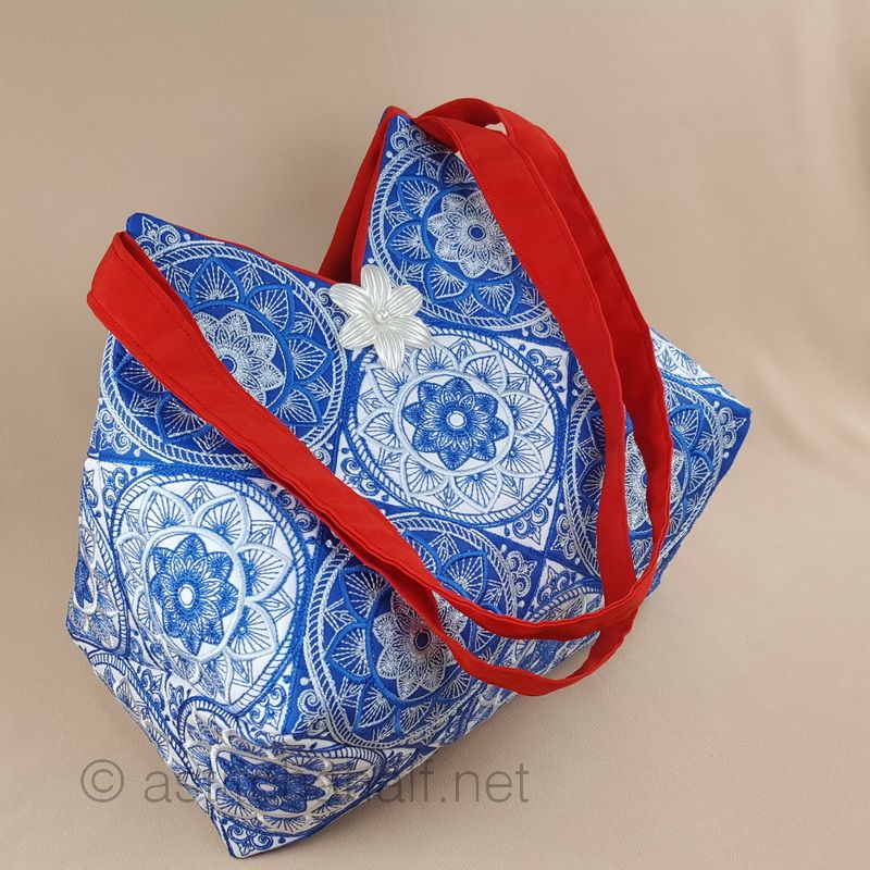 Traditional Talavera Blocks and Tote Bag - a-stitch-a-half