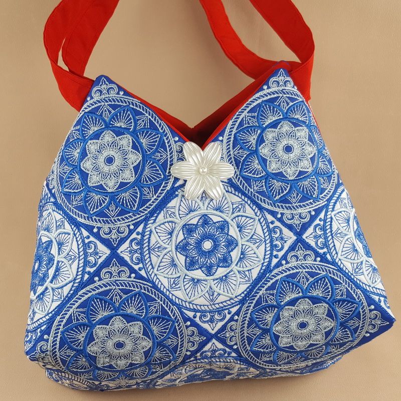 Traditional Talavera Blocks and Tote Bag - a-stitch-a-half