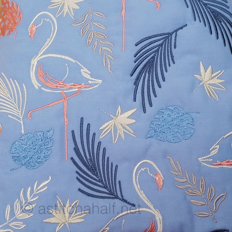 Flamingo in Brush Strokes Cross Body Bag - a-stitch-a-half