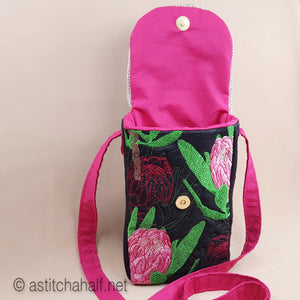 Protea Harmony Satchel Bag - a-stitch-a-half