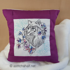 Wild Winter Decorative Pillow Designs - a-stitch-a-half