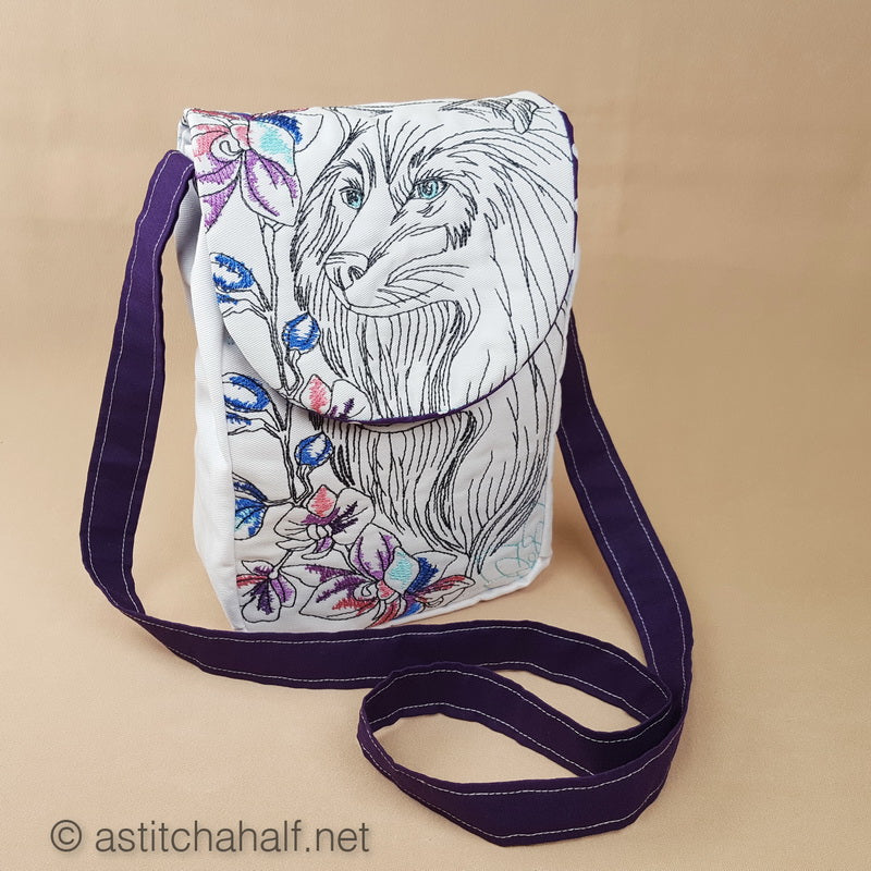 Wild Winter Satchel Bag - a-stitch-a-half