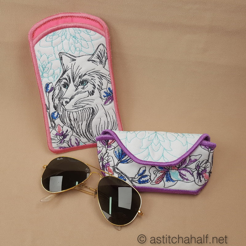 Wild Winter Newlook Eyeglass Case - aStitch aHalf