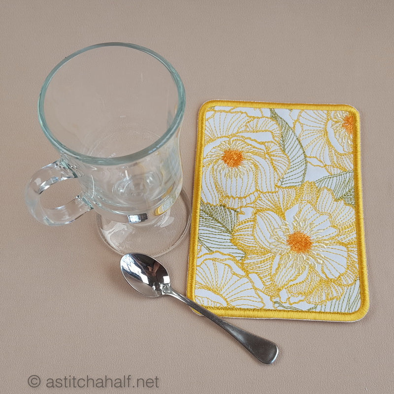 Sweet Sunshine Mug Rug and Coaster Bundle