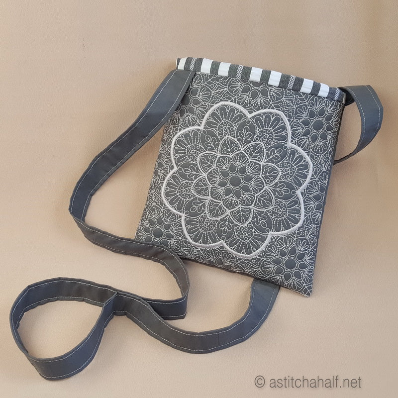 Winter Charm Square Cross Body Bag - a-stitch-a-half