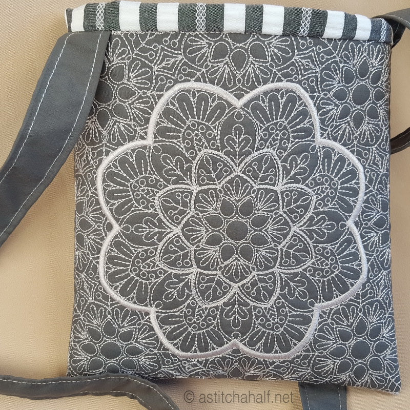 Winter Charm Square Cross Body Bag - a-stitch-a-half