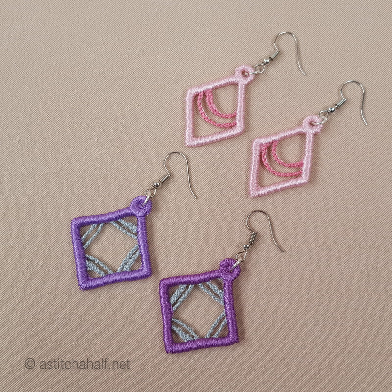 Gladis Freestanding Lace Earrings - a-stitch-a-half
