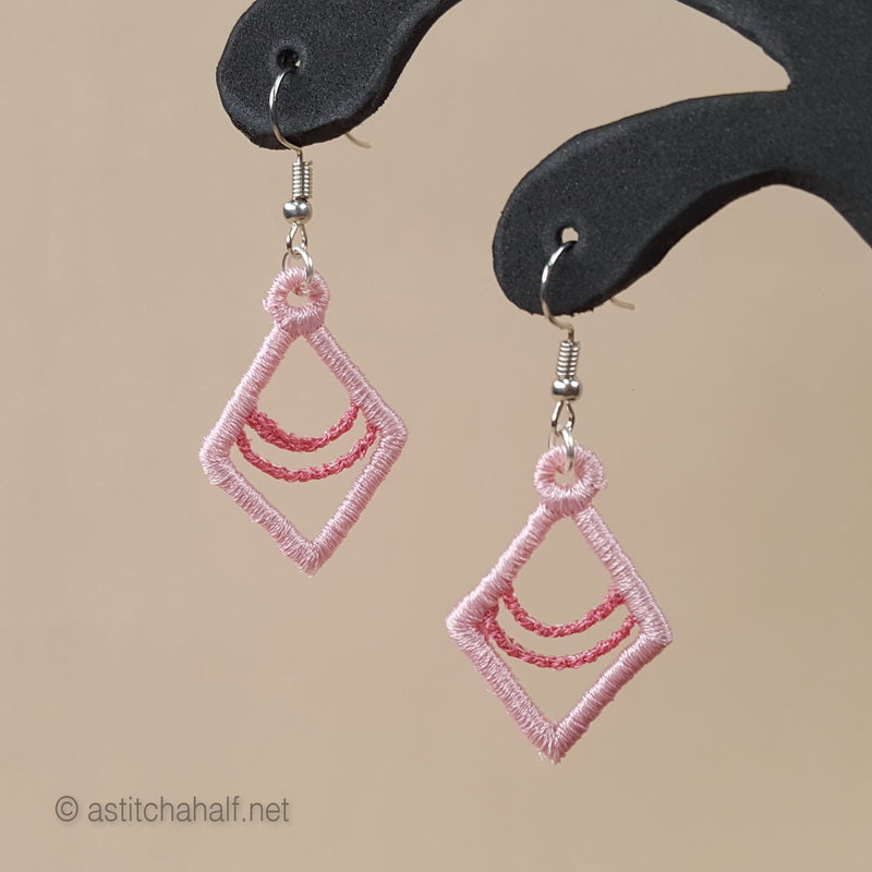 Gladis Freestanding Lace Earrings - a-stitch-a-half