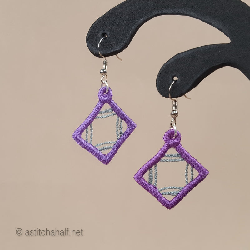 Gladis Freestanding Lace Earrings - a-stitch-a-half