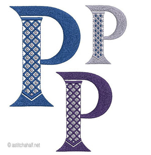 Tudor Monogram Letters P