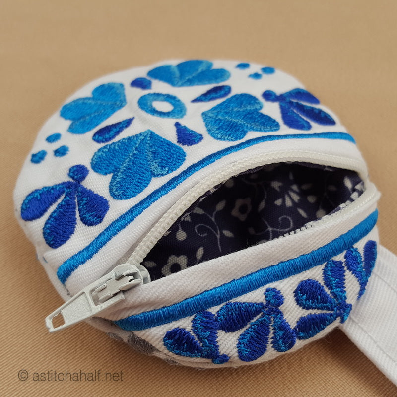 Winter Tears ITH Coin Purse - a-stitch-a-half