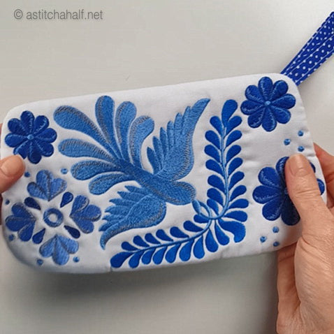 Winter Tears ITH Wrist Clutch - a-stitch-a-half