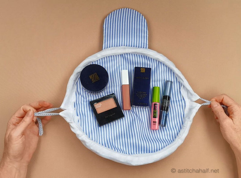 Japanese Sashiko Circle Bag - a-stitch-a-half