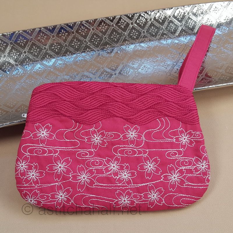 Sashiko Lily Waters Wrist Purse