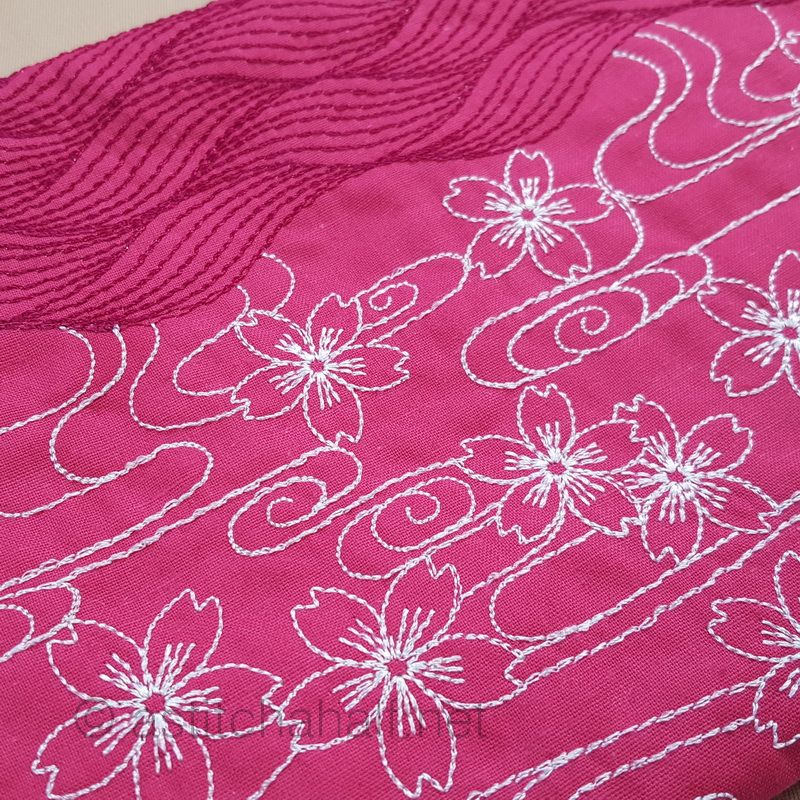 Sashiko Lily Waters Wrist Purse