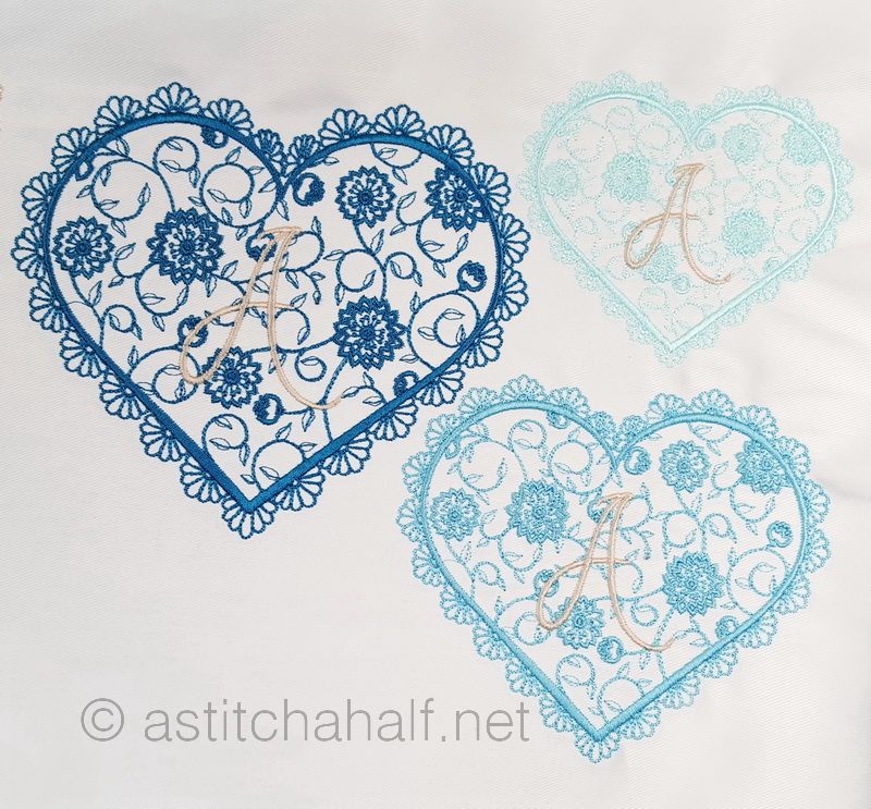 French Lace Alphabet A through Z