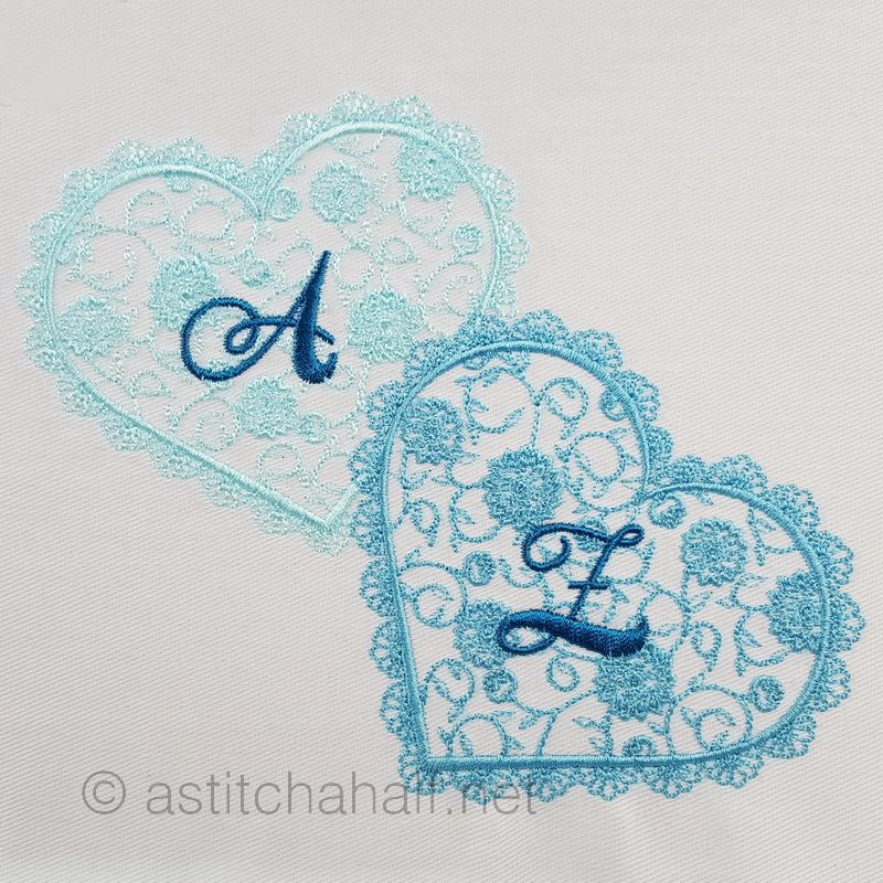 French Lace Alphabet A through Z