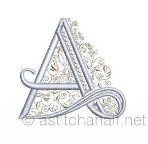 French Knot Monogram A
