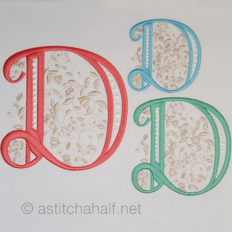 French Knot Monogram D