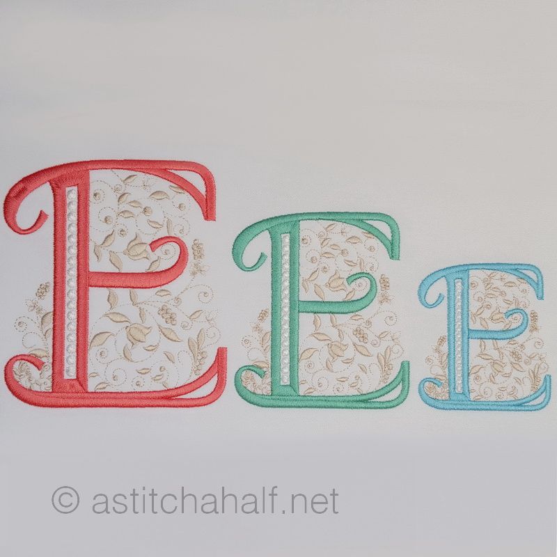 French Knot Monogram E