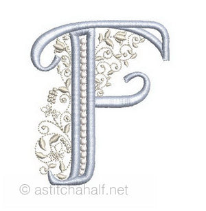 French Knot Monogram F