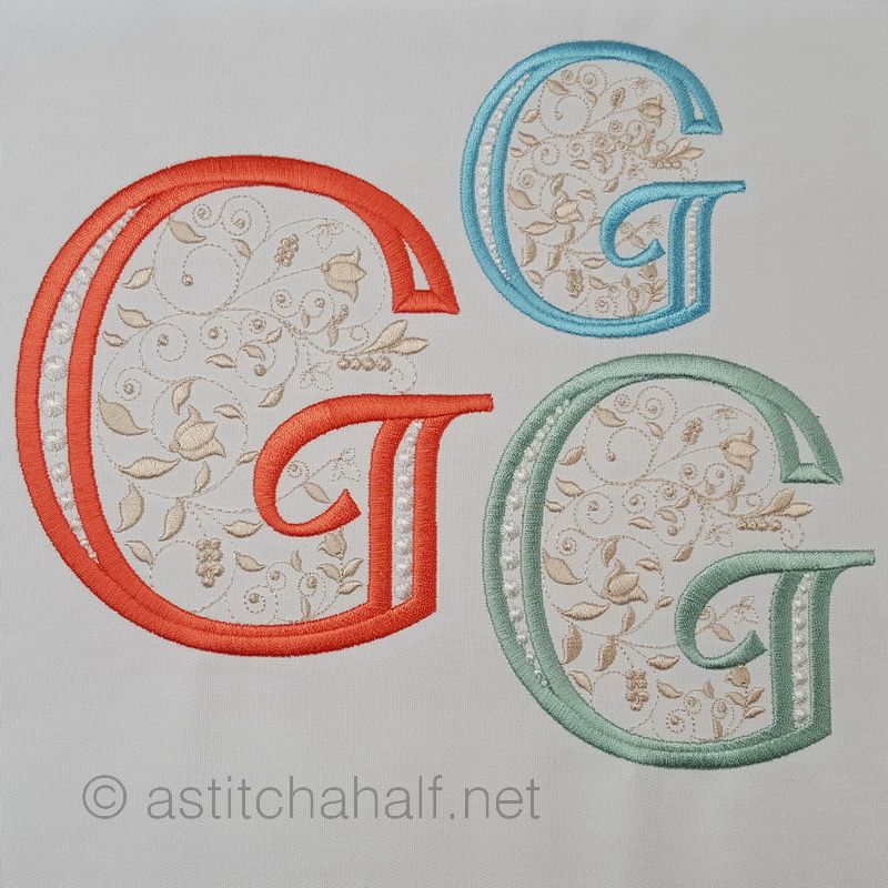 French Knot Monogram G