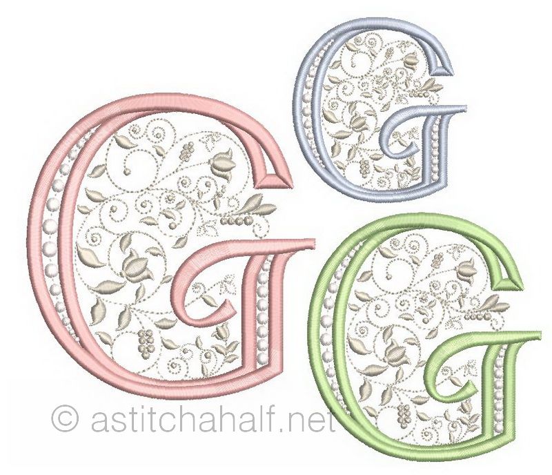 French Knot Monogram G